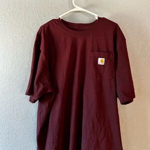 Carhartt Burgundy Pocket Tee